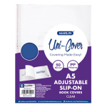 Marlin A5 Adjustable Book Covers 10's - 50 micron